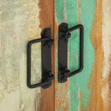 Sideboard 120x30x75 cm Solid Reclaimed Wood - 45-Degree Angle