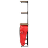 Tractor Wine Cabinet 49x31x172 cm Solid Wood Mango - Side View