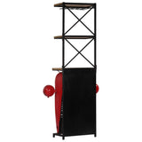 Tractor Wine Cabinet 49x31x172 cm Solid Wood Mango - 45-Degree Angle