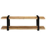 TV Cabinet 130x40x40 cm Solid Mango Wood - Side View