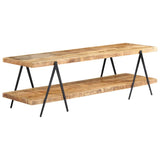 TV Cabinet 160x40x50 cm Solid Mango Wood - Extra Image