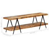 TV Cabinet 160x40x50 cm Solid Mango Wood - 45-Degree Angle