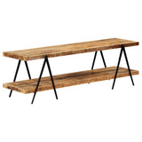 TV Cabinet 160x40x50 cm Solid Mango Wood - Extra Image