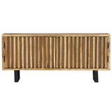 TV Cabinet 90x30x40 cm Solid Mango Wood - Front View