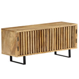 TV Cabinet 90x30x40 cm Solid Mango Wood - Side View