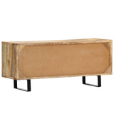 TV Cabinet 90x30x40 cm Solid Mango Wood - Top-Down View