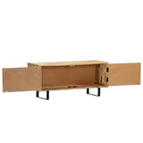 TV Cabinet 90x30x40 cm Solid Mango Wood - 45-Degree Angle