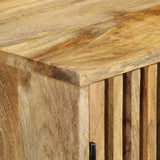 TV Cabinet 90x30x40 cm Solid Mango Wood - Rear View