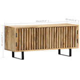 TV Cabinet 90x30x40 cm Solid Mango Wood - Extra Image