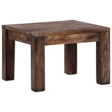 Coffee Table 50x50x35 cm Solid Mango Wood - Front View