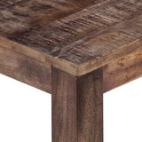Coffee Table 50x50x35 cm Solid Mango Wood - Top-Down View