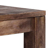 Coffee Table 50x50x35 cm Solid Mango Wood - 45-Degree Angle