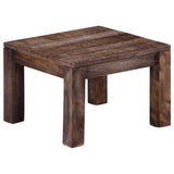 Coffee Table 50x50x35 cm Solid Mango Wood - Low Angle