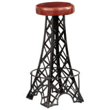 Bar Stools 2 pcs Real Leather - Extra Image