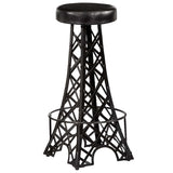 Bar Stools 2 pcs Real Leather