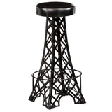 Bar Stools 2 pcs Real Leather