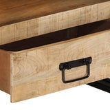 TV Cabinet 100x30x45 cm Solid Mango Wood - Top-Down View