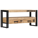 TV Cabinet 100x30x45 cm Solid Mango Wood - Extra Image