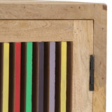 Sideboard 100x30x75 cm Solid Mango Wood - Rear View