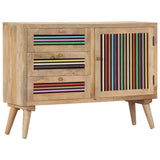 Sideboard 100x30x75 cm Solid Mango Wood - Extra Image