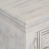 TV Cabinet White 120x30x40 cm Solid Mango Wood
