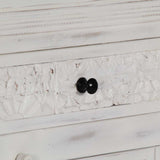 Sideboard White 140x40x74 cm Solid Mango Wood