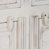 Sideboard White 140x40x74 cm Solid Mango Wood - Close-Up Angle