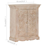 Sideboard 65x30x75 cm Solid Mango Wood - Rear View