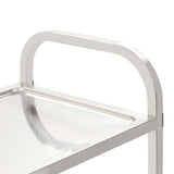 3-Tier Kitchen Trolley 96.5x55x90 cm Stainless Steel - Top-Down View