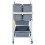Kitchen Cart with Plastic Containers 82x43.5x93 cm