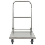 Platform Wagon Silver 82x53x86 cm Stainless Steel - Side View