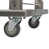 Platform Wagon Silver 82x53x86 cm Stainless Steel - Close-Up Angle