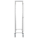 Kitchen Trolley for 16 Trays 38x55x163 cm Stainless Steel