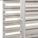 Kitchen Trolley for 16 Trays 38x55x163 cm Stainless Steel - Top-Down View
