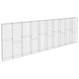 Gabion Wall with Covers Galvanised Steel 600x30x200 cm