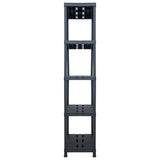 Storage Shelf Racks 2 pcs Black 260 kg 90x40x180 cm Plastic