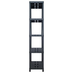 Storage Shelf Racks 2 pcs Black 260 kg 90x40x180 cm Plastic