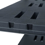 Storage Shelf Racks 2 pcs Black 260 kg 90x40x180 cm Plastic