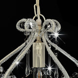 Ceiling Lamp with Beads White Round E14 - 45-Degree Angle