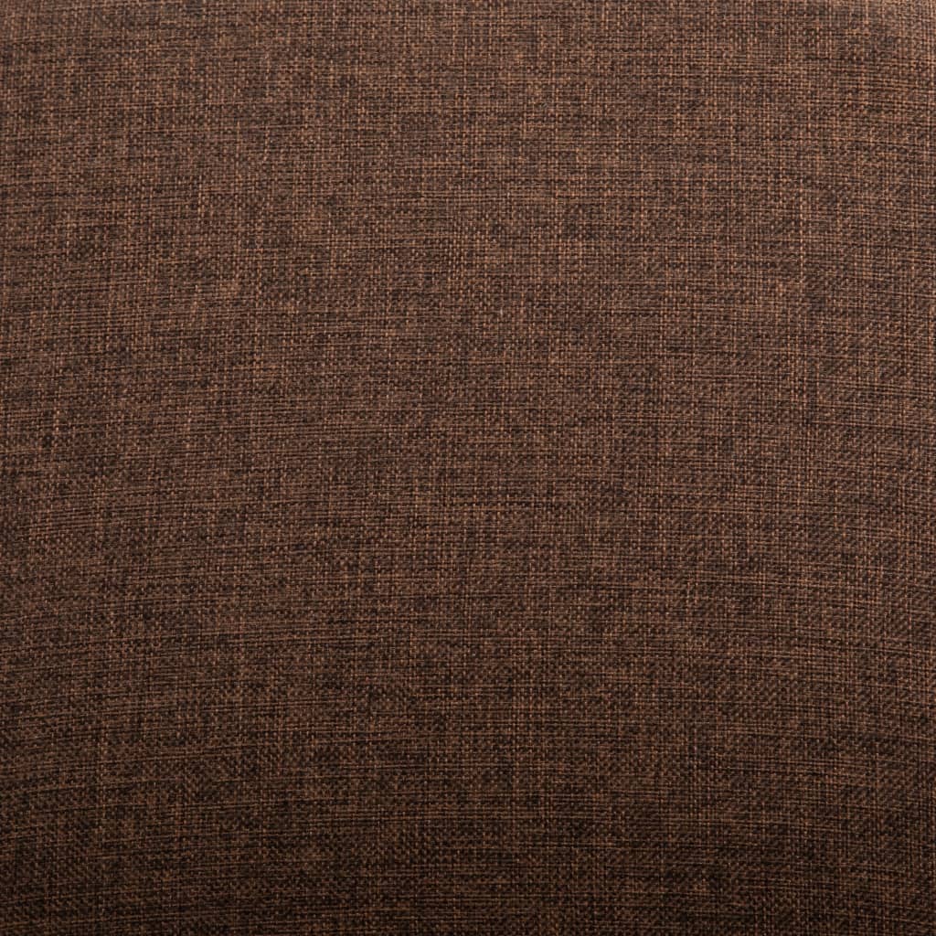 Dining Chairs 4 pcs Brown Fabric