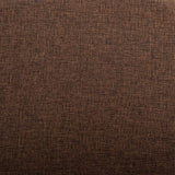 Dining Chairs 4 pcs Brown Fabric - Low Angle