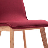 Dining Chairs 4 pcs Red Fabric