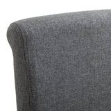 Dining Chairs 4 pcs Grey Fabric - Close-Up Angle