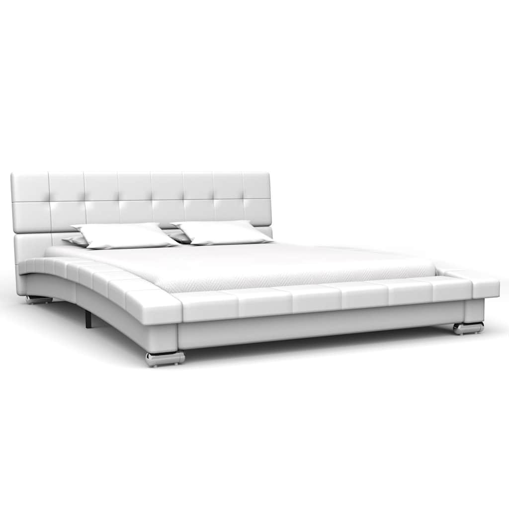 Bed Frame without Mattress White 106x203 cm King Single