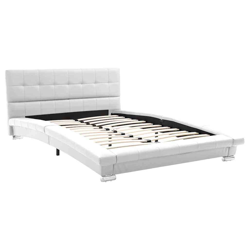 Bed Frame without Mattress White 106x203 cm King Single