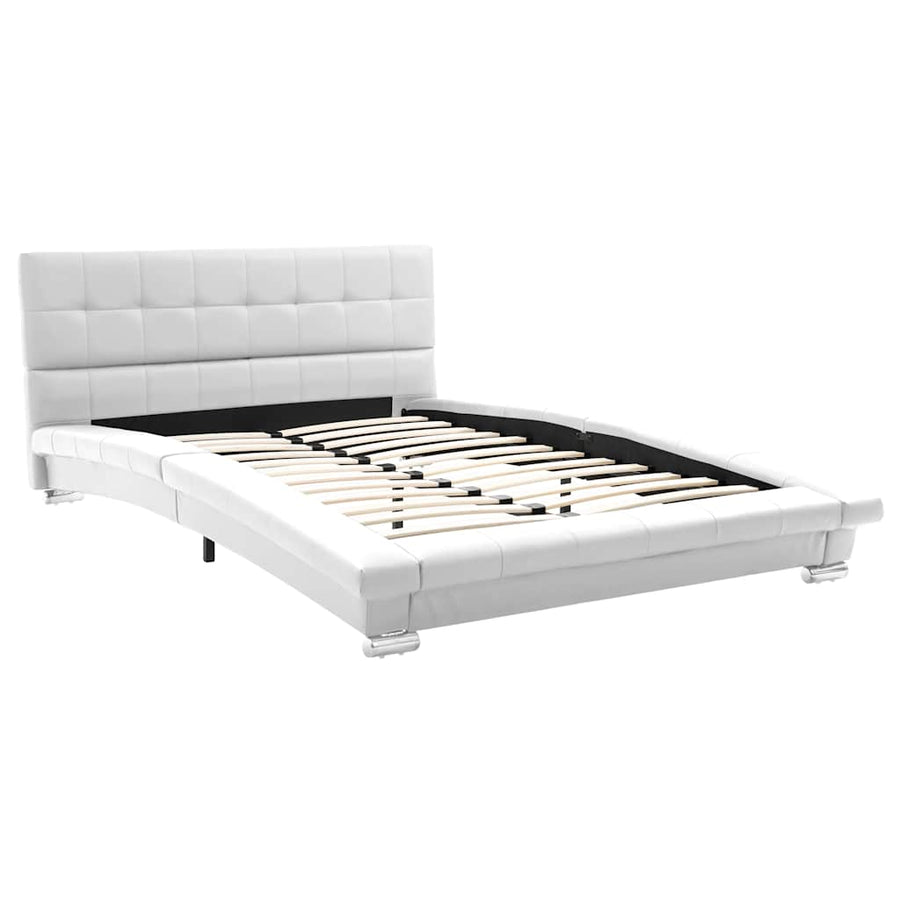 Bed Frame without Mattress White 106x203 cm King Single