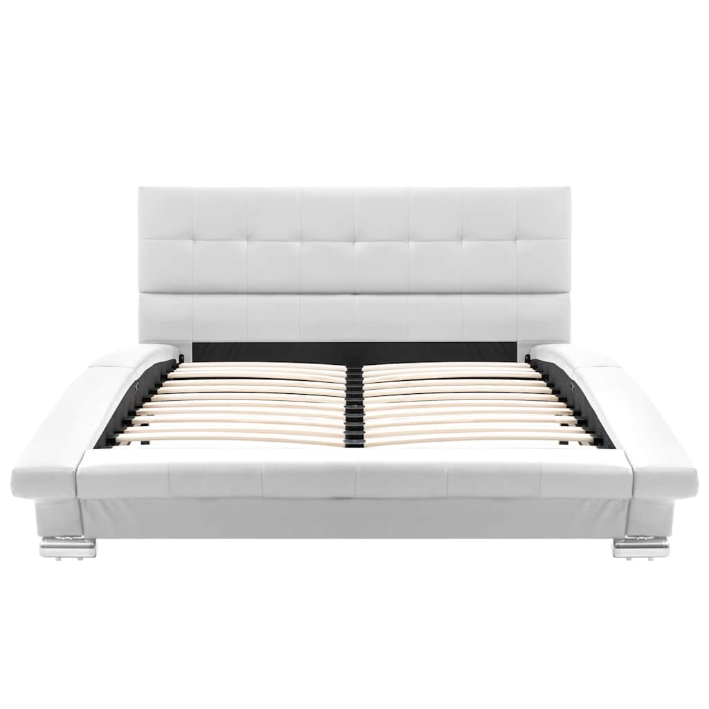 Bed Frame without Mattress White 106x203 cm King Single