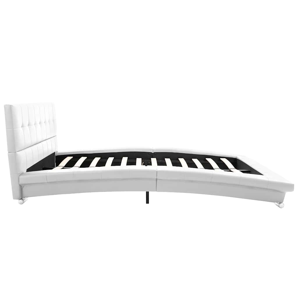 Bed Frame without Mattress White 106x203 cm King Single