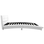 Bed Frame without Mattress White 106x203 cm King Single