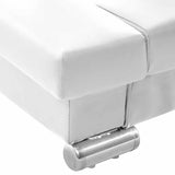 Bed Frame without Mattress White 106x203 cm King Single